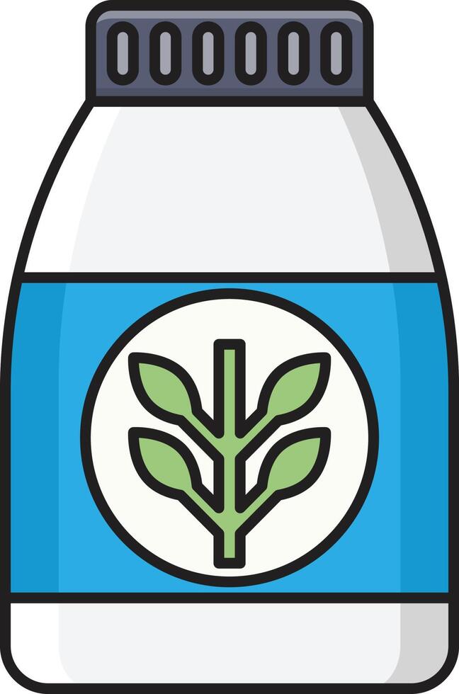 ilustración de vector de botella de grano en un fondo. símbolos de calidad premium. iconos vectoriales para concepto y diseño gráfico.