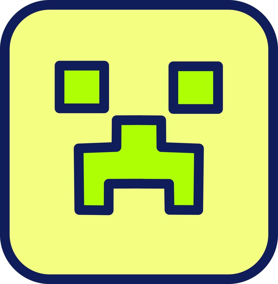 Minecraft monster, illustration, vector on a white background.
