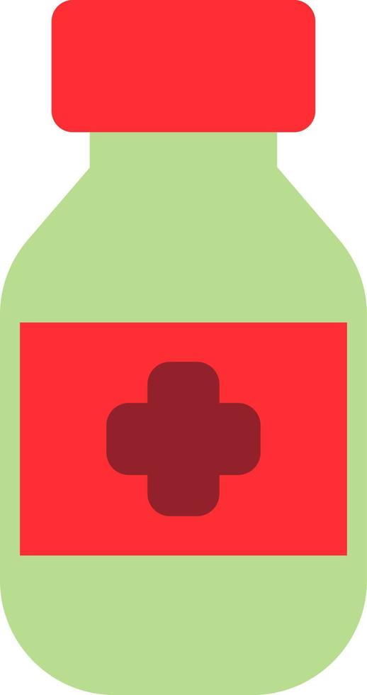 Vitamin medicine, illustration, vector on a white background.