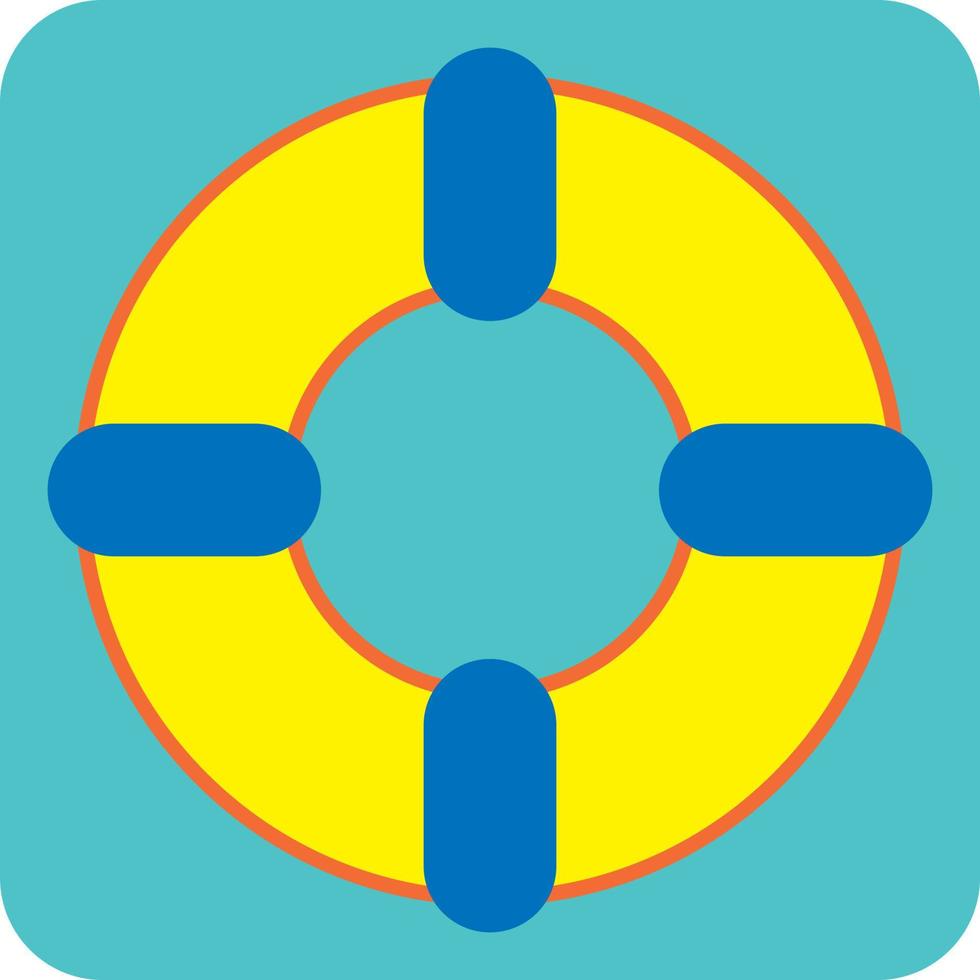 Sea saving belt, illustration, vector, on a white background. vector