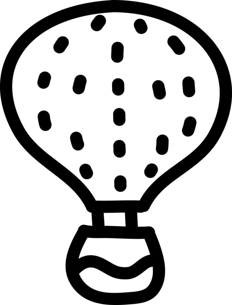 Roziere balloon, icon illustration, vector on white background