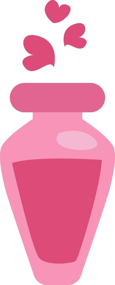 Magic love potion, illustration, vector, on a white background. vector