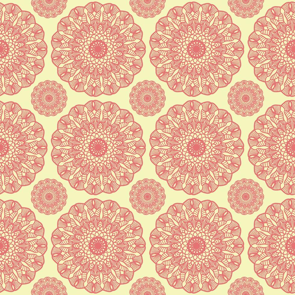 Red pattern, illustration, vector on white background