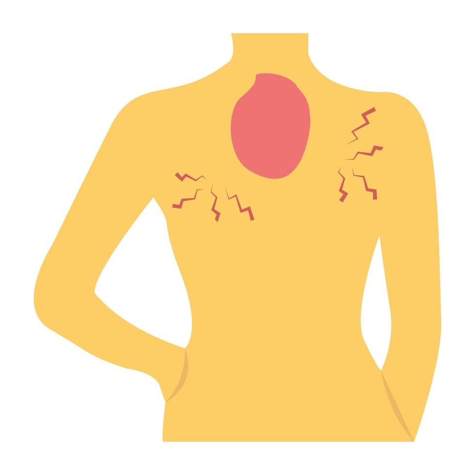 Back Neck Injury vector