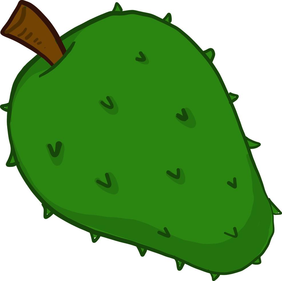 Big soursop, illustration, vector on a white background.