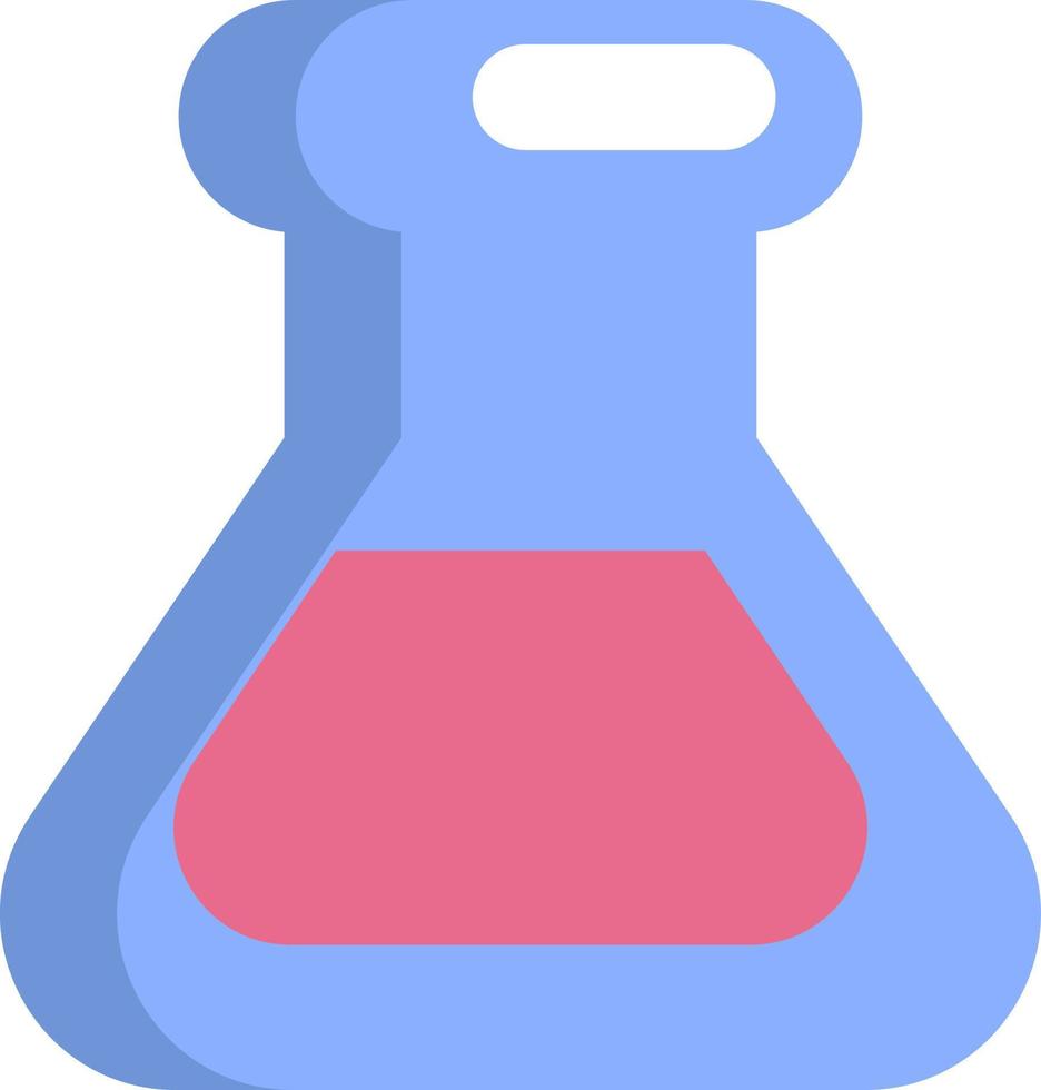 Medical chemistry bottle, illustration, vector, on a white background. vector