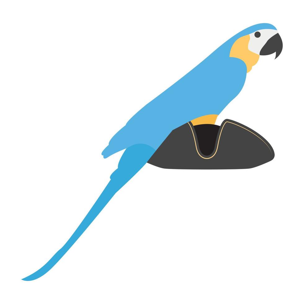 loro pirata de moda vector