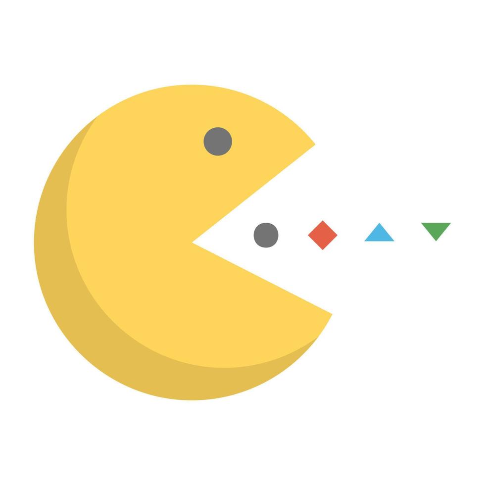 Trendy Pacman Concepts vector