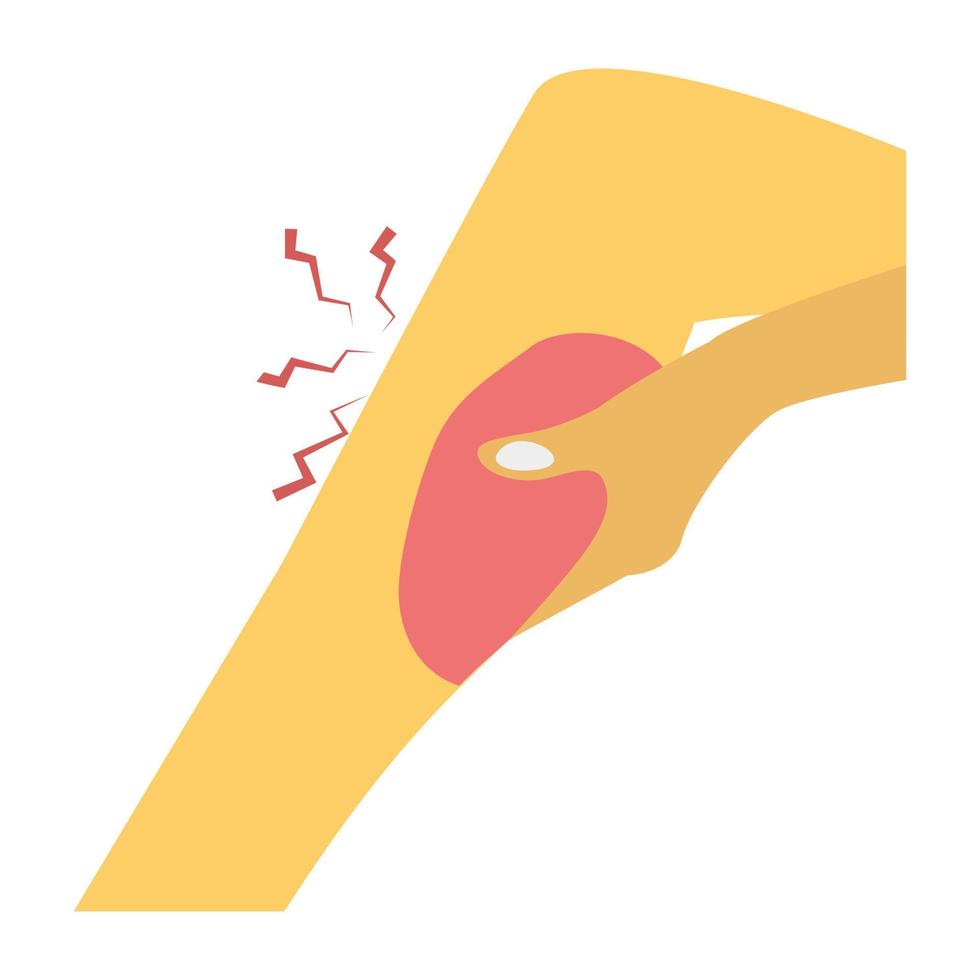 Trendy Leg Bleeding vector