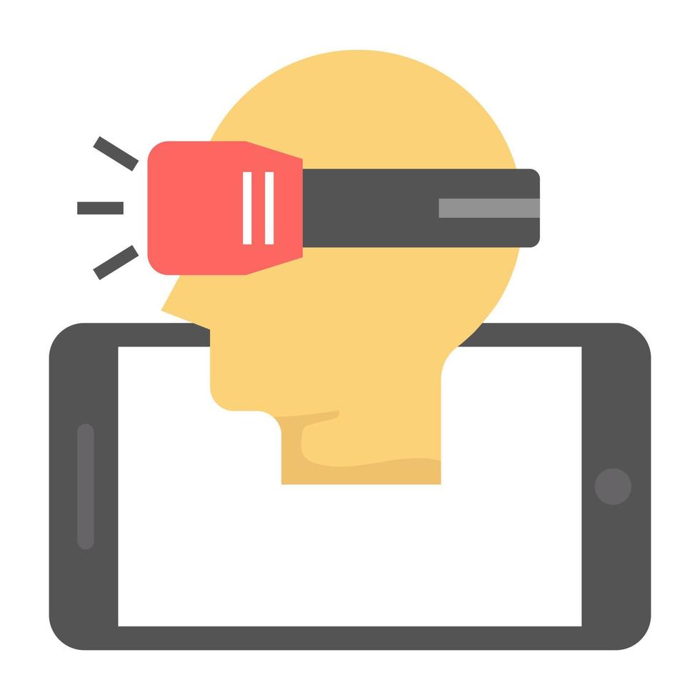 Trendy Vr Video vector