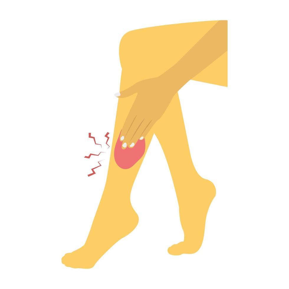 Trendy Leg Wound vector