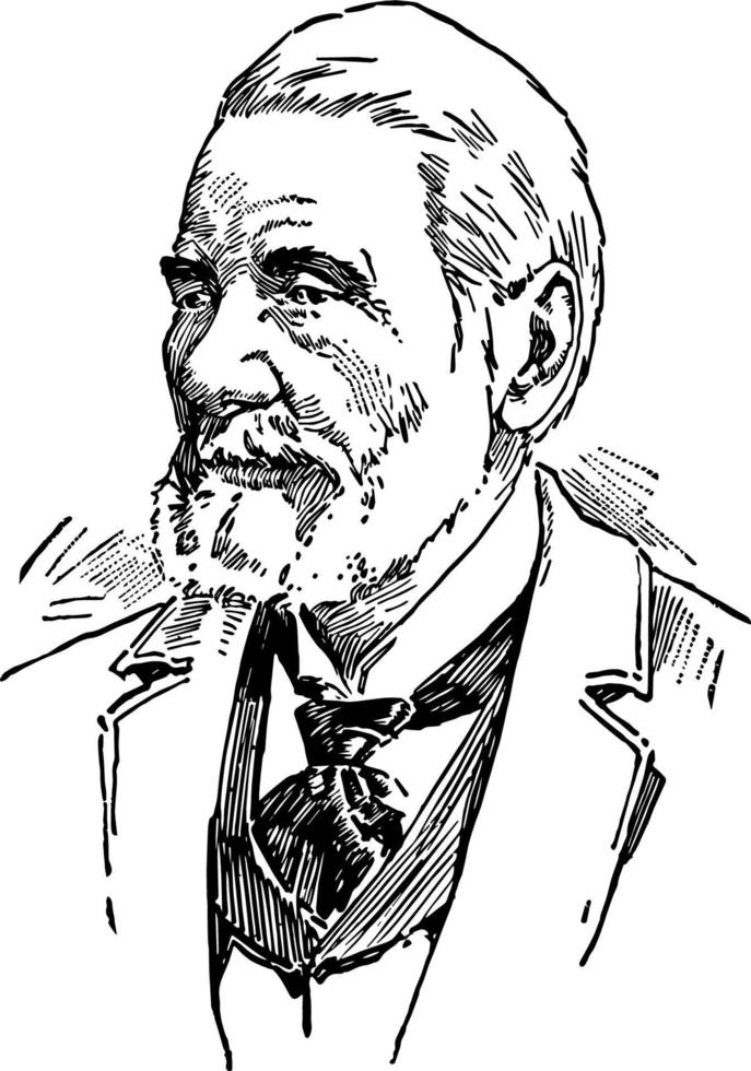 Richard Jordan Gatling vintage illustration vector