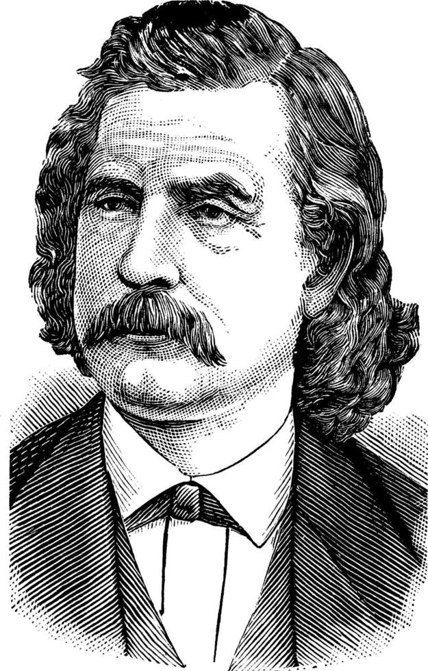 Benjamin T. Biggs, vintage illustration vector