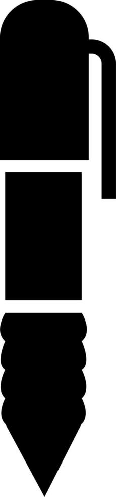 Black pen, illustration, vector on a white background 13561635 Vector
