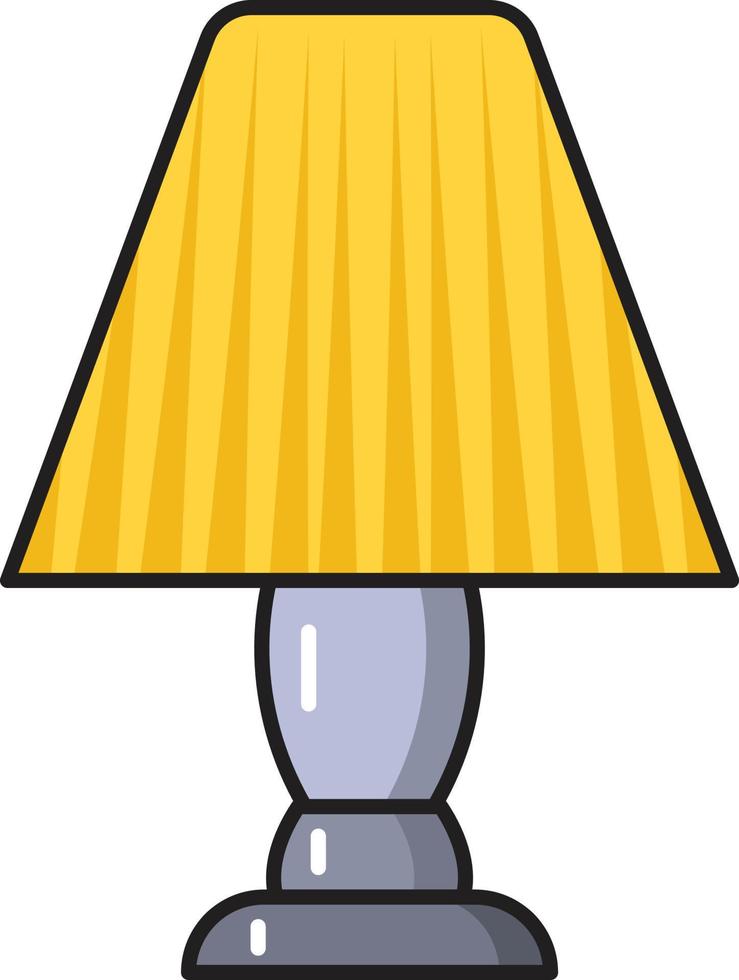 ilustración de vector de lámpara en un fondo. símbolos de calidad premium. iconos vectoriales para concepto y diseño gráfico.