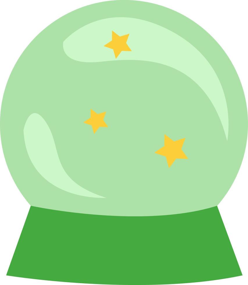 Magic ball, illustration, vector on a white background.