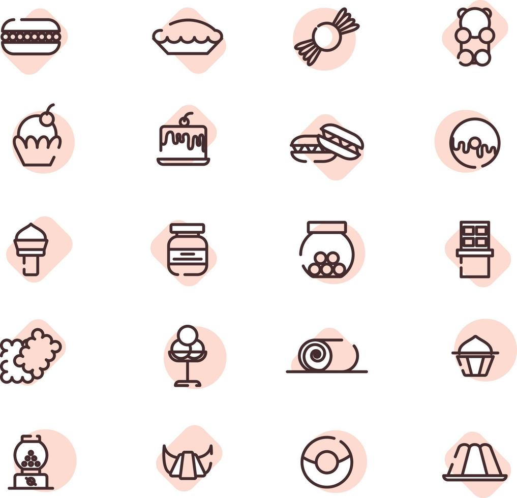 Sweet tooth, illustration, vector on a white background.