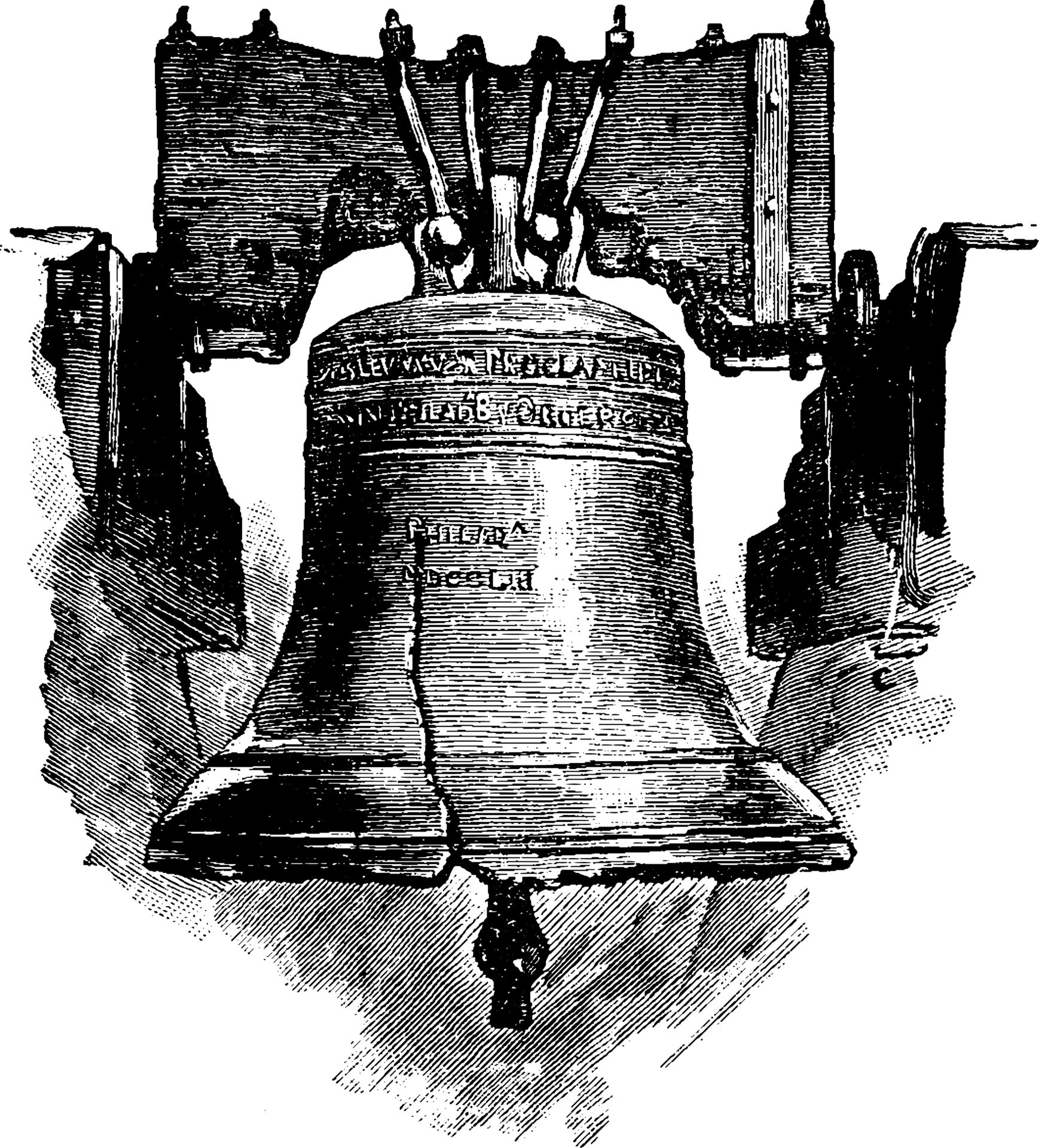 Liberty Bell vintage illustration. 13562125 Vector Art at Vecteezy