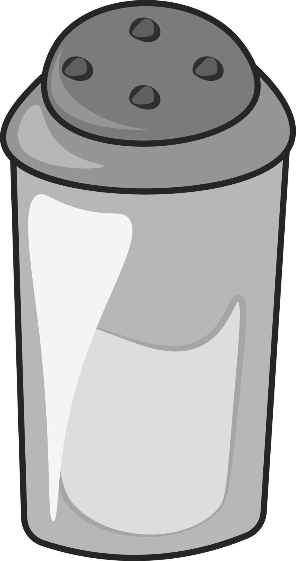 Salt container, vector or color illustration. 13562151 Vector Art at