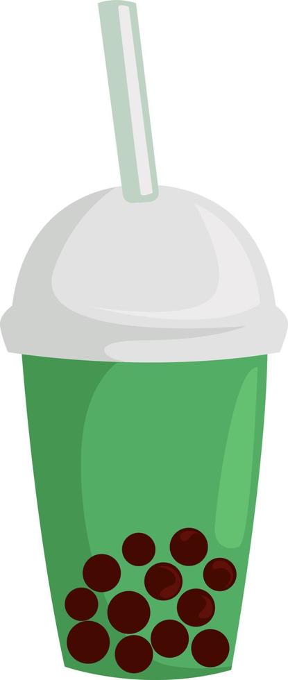 Bubble tea, illustration, vector on white background.