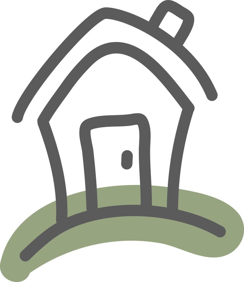 Manor house, illustration, vector, on a white background. vector