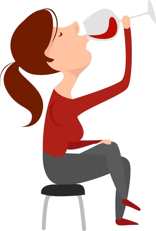 Woman drinking wine, illustration, vector on white background 13562455 Vector Art at Vecteezy Woman drinking wine, illustration, vector on white background 13562455 Vector Art at Vecteezy