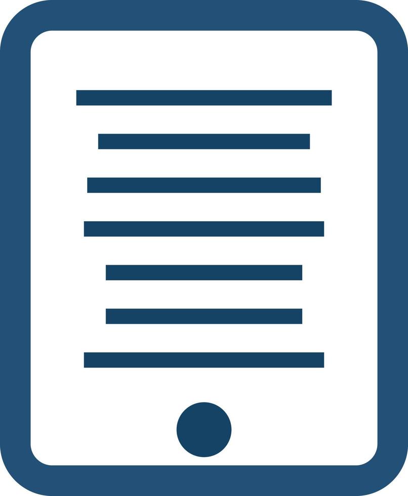 Ebook library, icon illustration, vector on white background