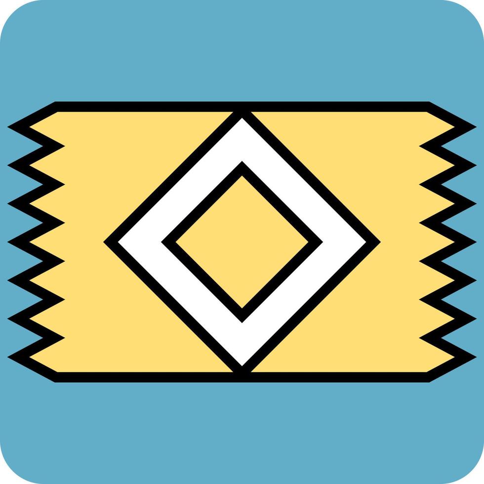 Yellow carpet, illustration, vector, on a white background. vector