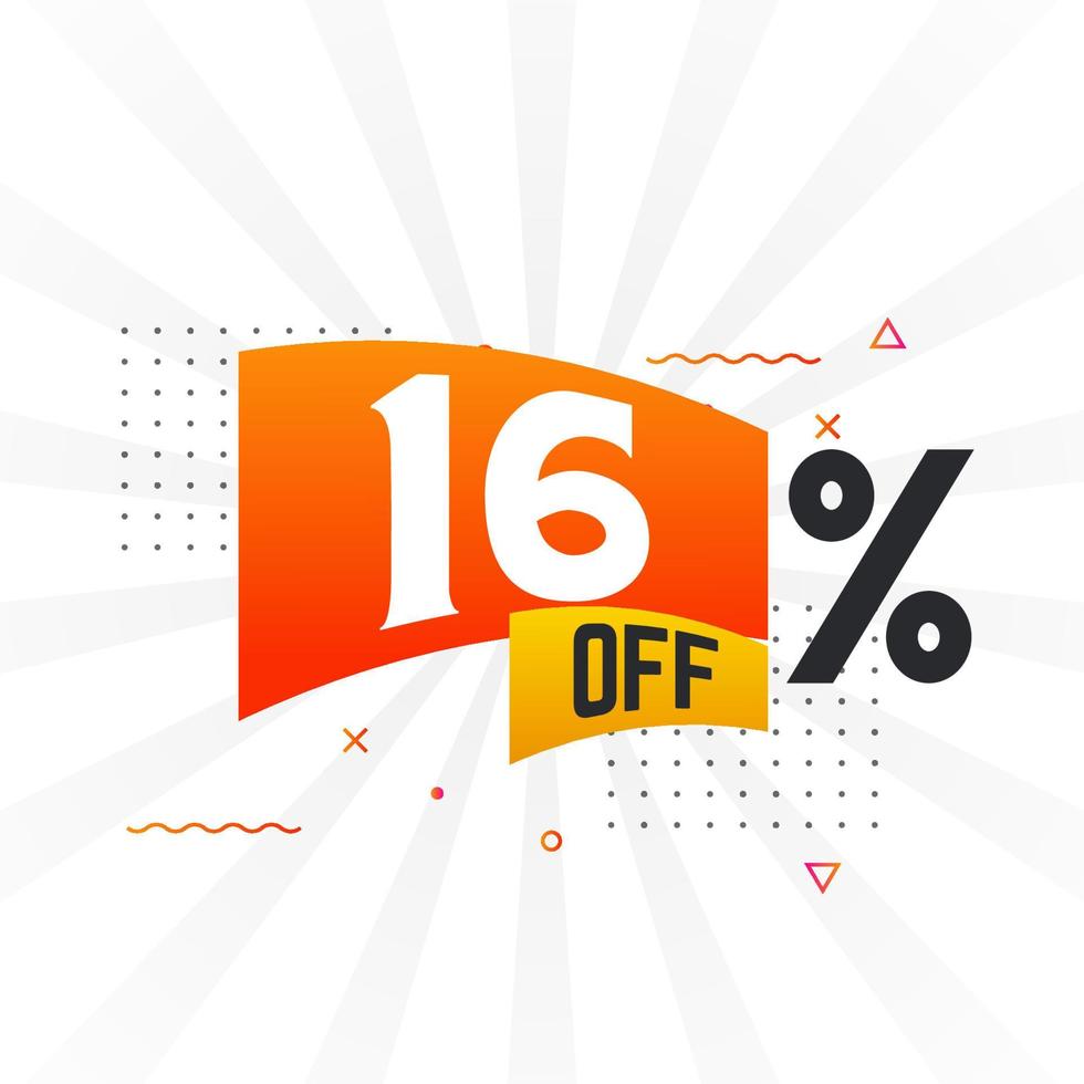 16 Percent off Special Discount Offer. 16 off Sale of advertising ...