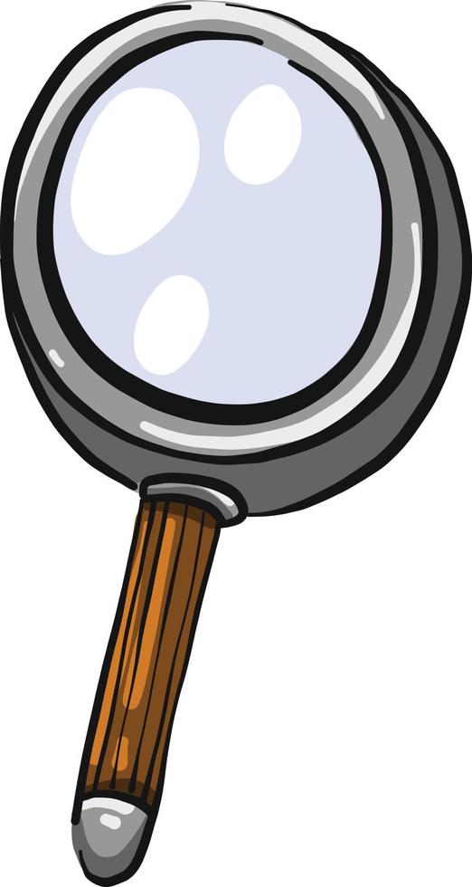 Magnify tool, illustration, vector on a white background.