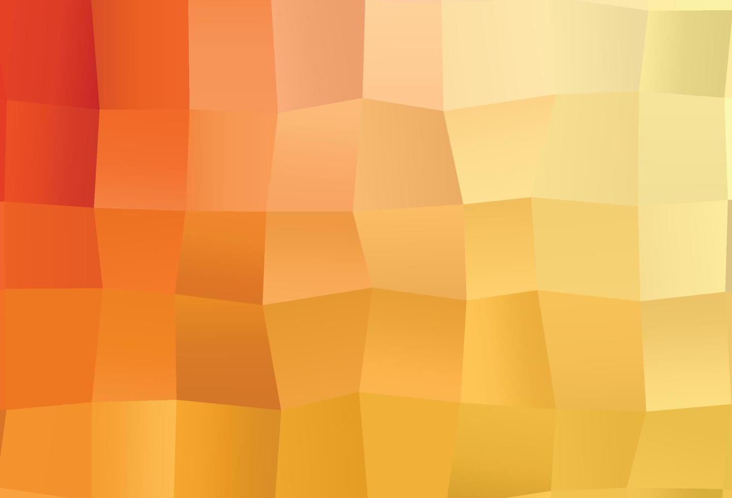 Light Yellow, Orange vector shining triangular pattern.