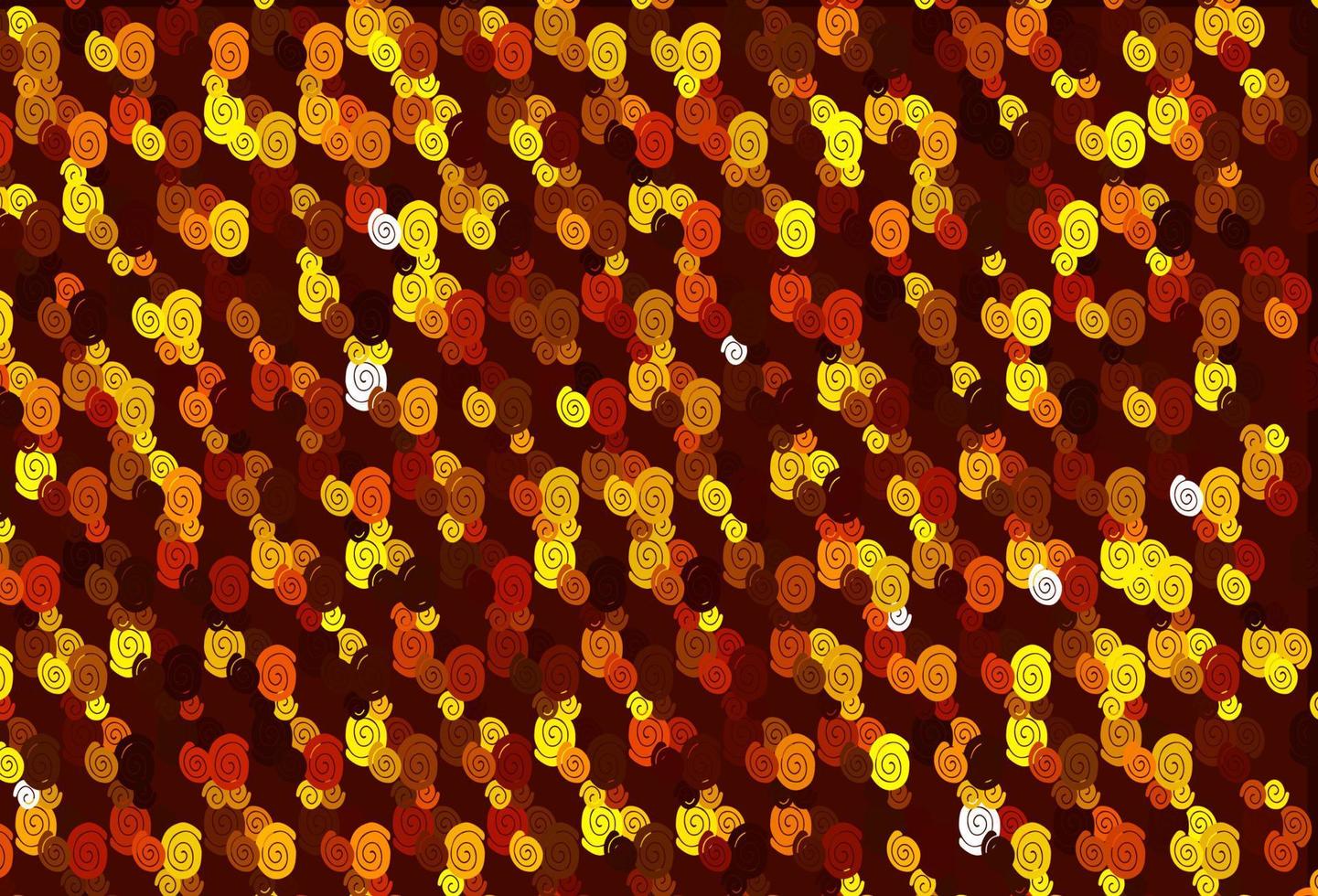 Light Yellow, Orange vector template with bent ribbons.