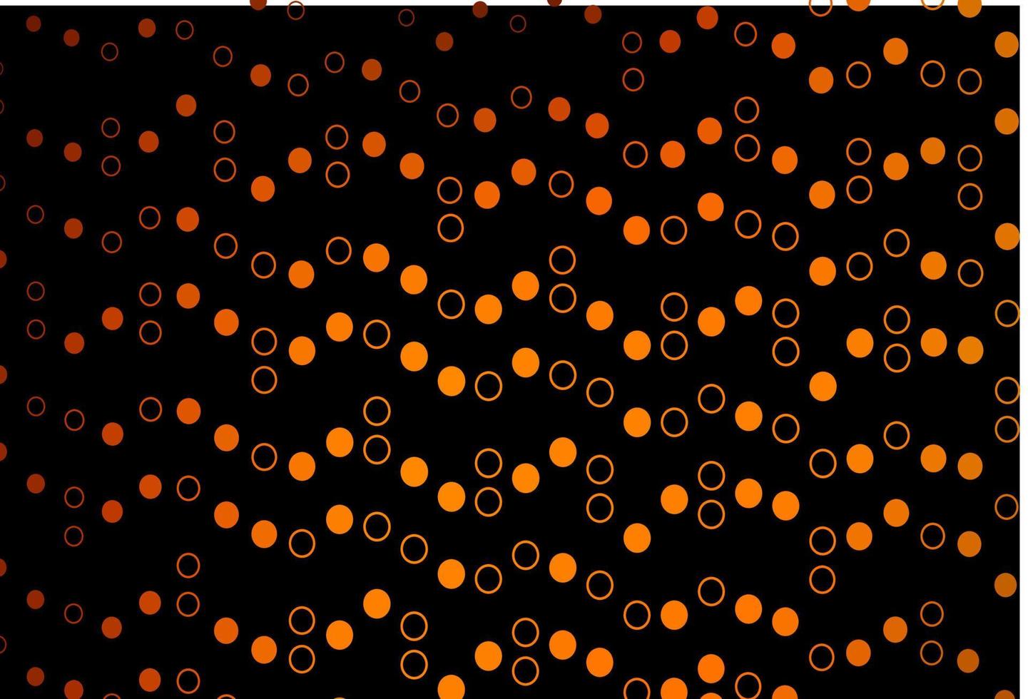 Dark Yellow, Orange vector cover with spots.