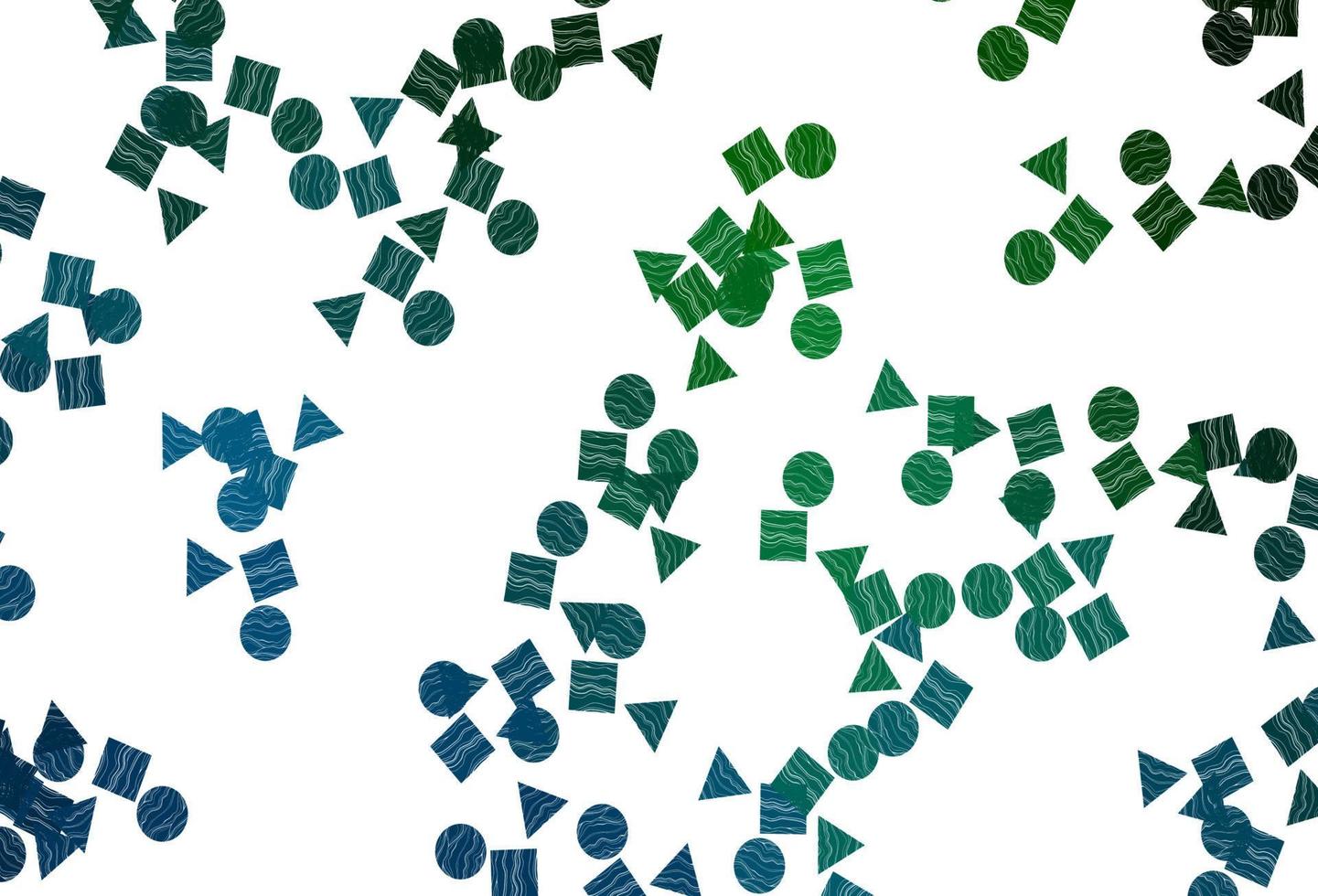 Light Blue, Green vector texture in poly style with circles, cubes.