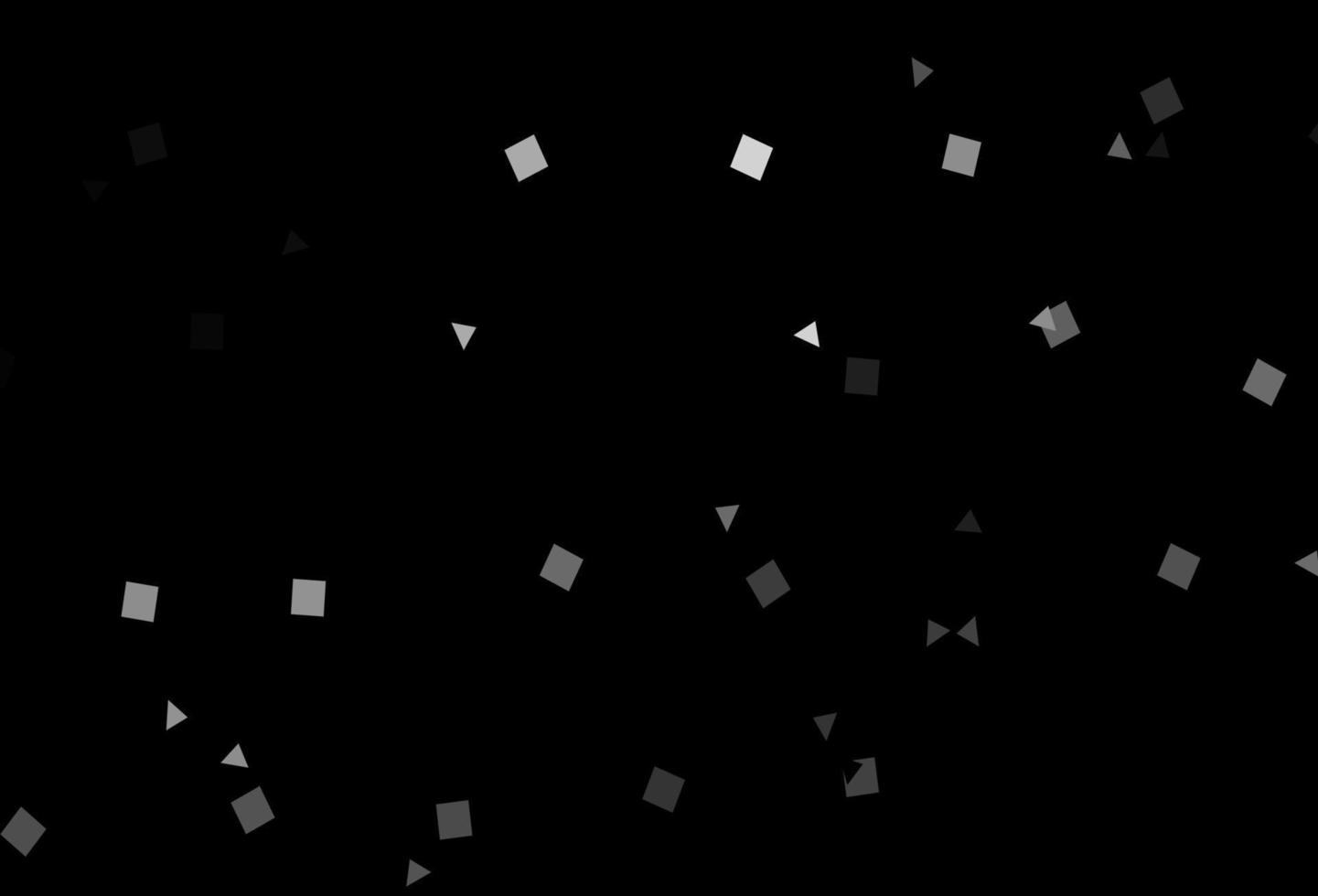Dark Silver, Gray vector template with crystals, circles, squares.