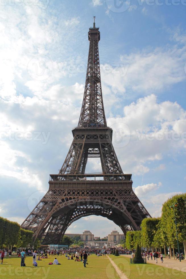 vista de la torre eiffel foto