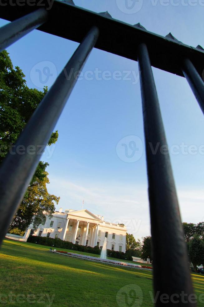 White House fence view photo