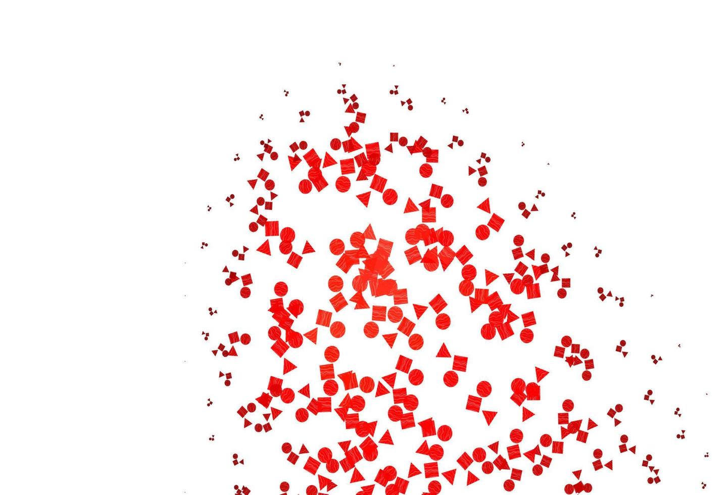 Light Red vector layout with circles, lines, rectangles.