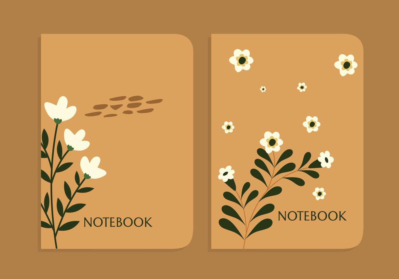 conjunto de portadas de portátiles abstractos minimalistas dibujados a  mano. hermoso fondo de flores. ilustraciones estéticas modernas. estilo   cuadernos, catálogos, folletos, revistas 13565933 Vector en  Vecteezy