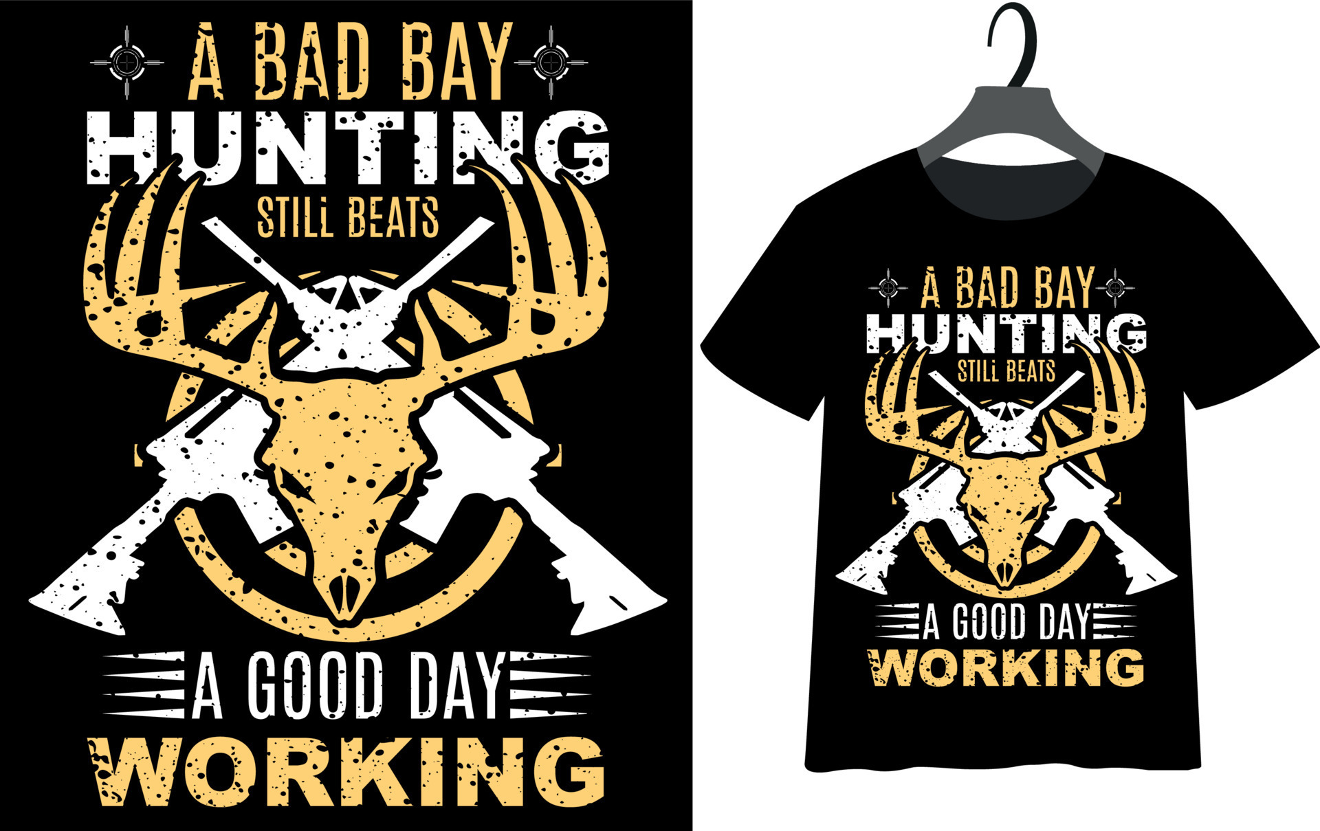 best-deer-hunting-t-shirt-design-for-father-s-day-13566040-vector-art