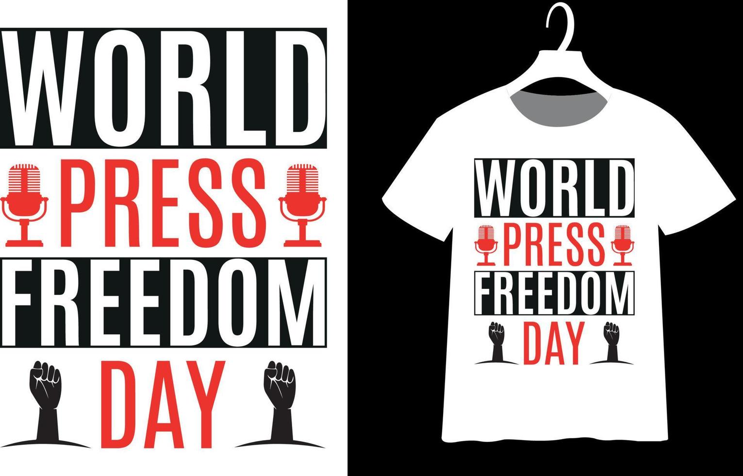 Best world press freedom day t-shirt design for you vector