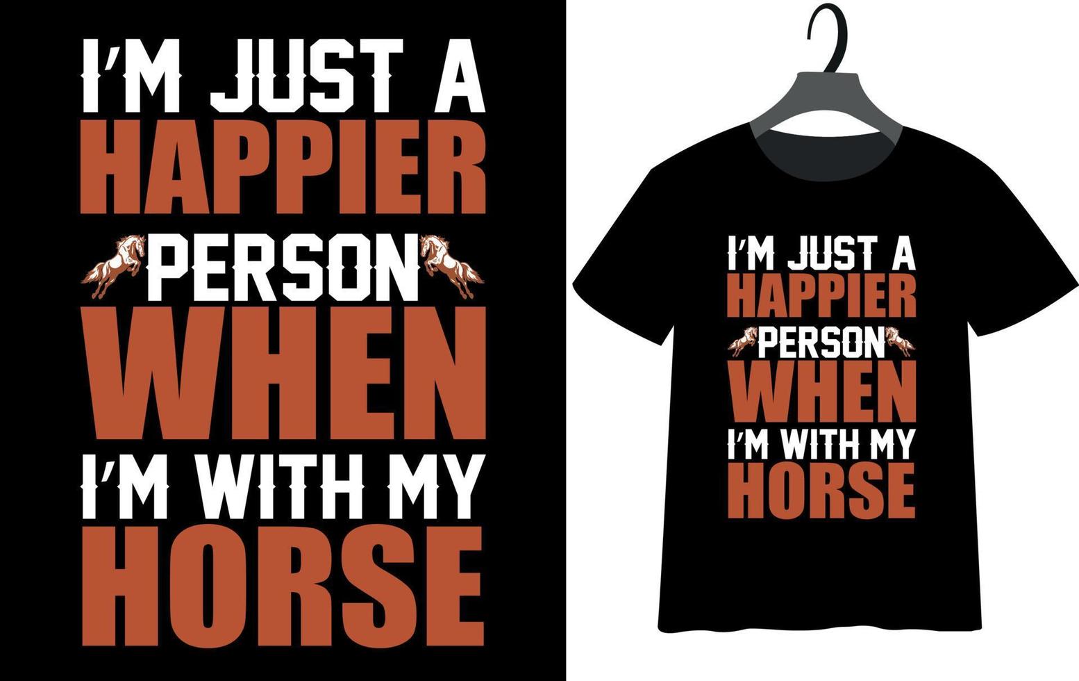 mejor diseño de camiseta de caballos vector