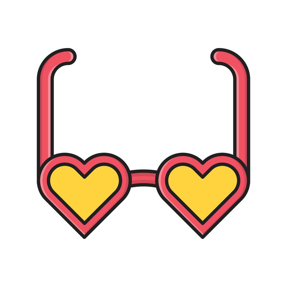 love glasses vector illustration on a background.Premium quality symbols.vector icons for concept and graphic design.