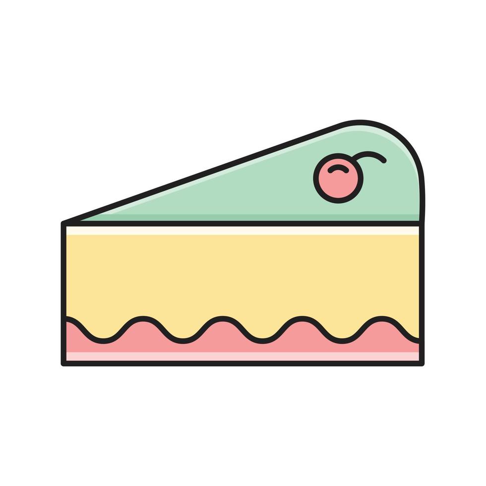 ilustración de vector de pastelería en un fondo. símbolos de calidad premium. iconos vectoriales para concepto y diseño gráfico.