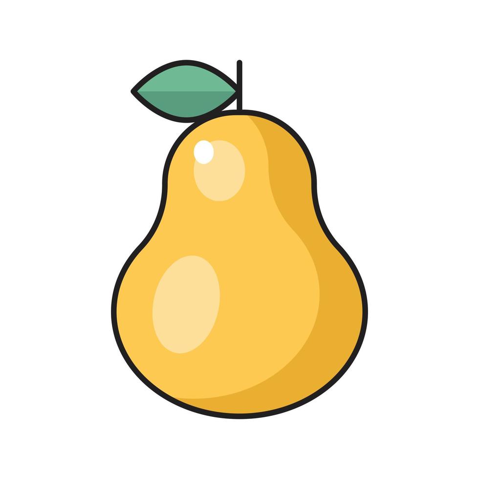 pear vector illustration on a background.Premium quality symbols.vector icons for concept and graphic design.