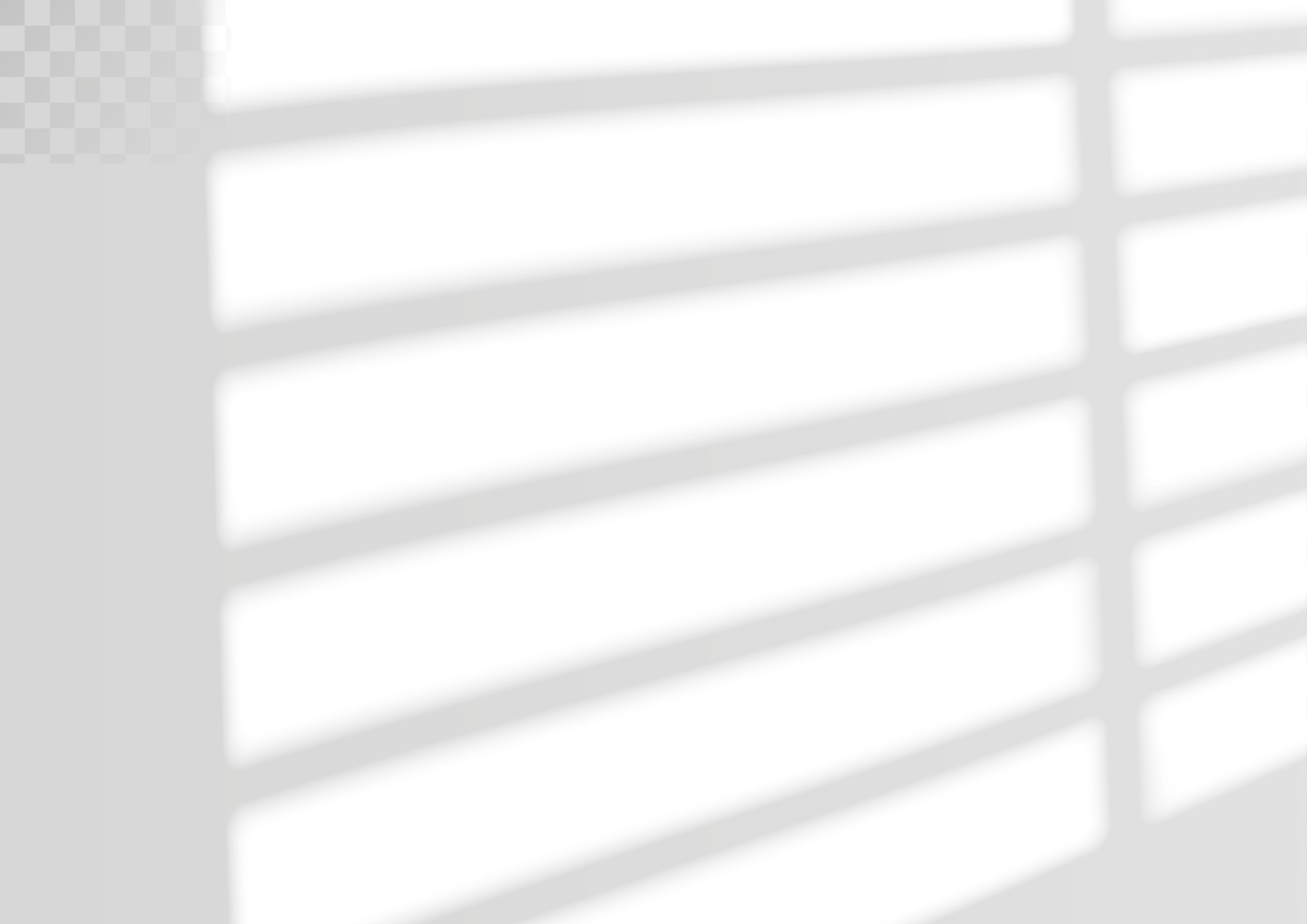 Window and blinds shadow. Realistic light effect of shadows and natural