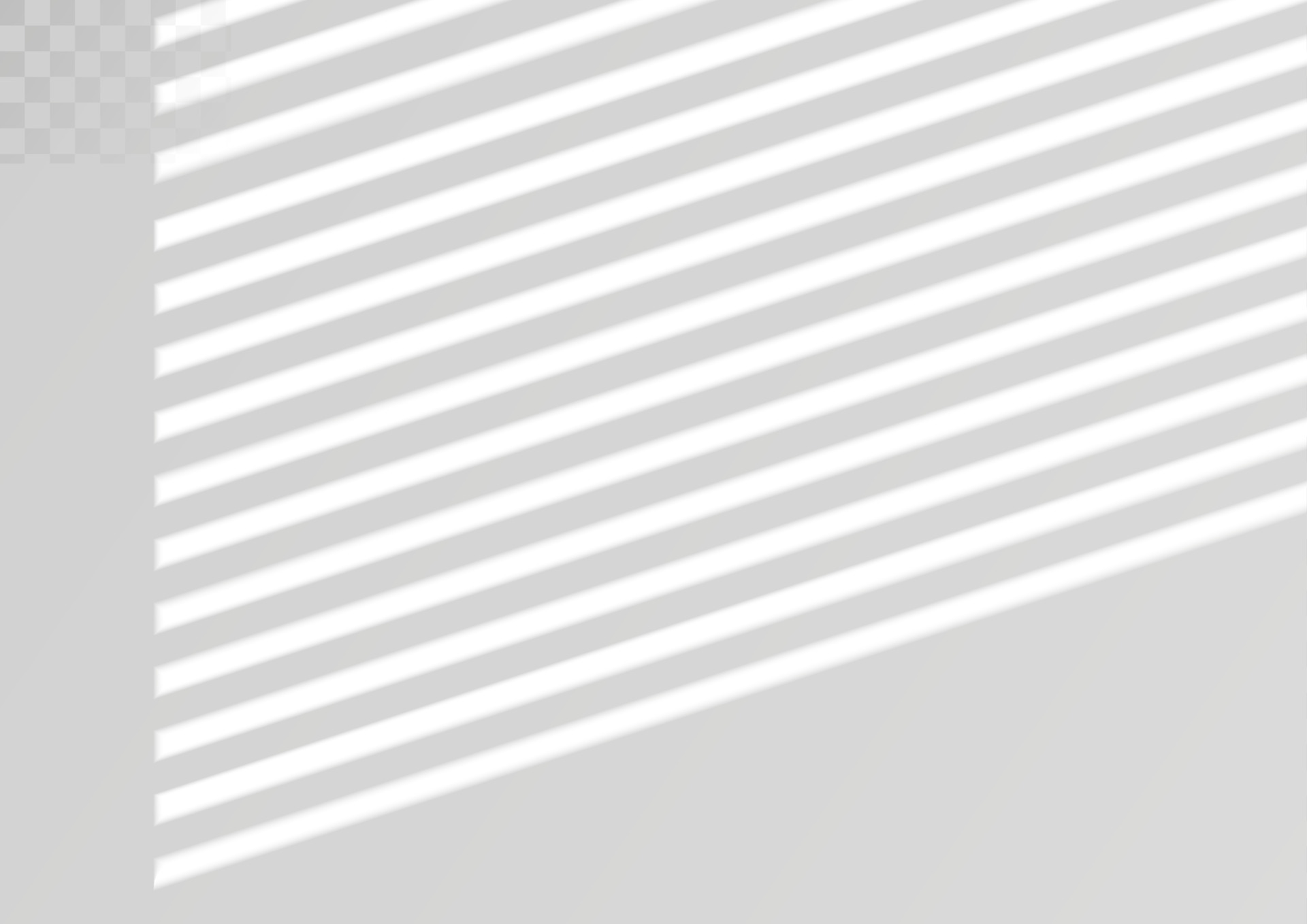 Window and blinds shadow. Realistic light effect of shadows and natural