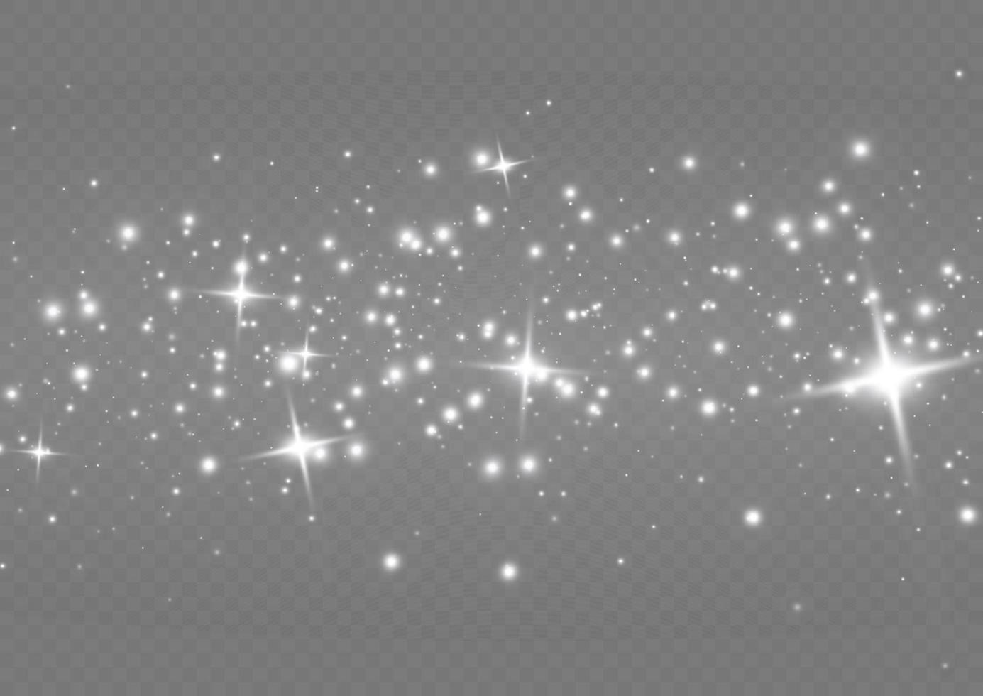 efecto de luz especial de brillo de chispas blancas. destellos vectoriales. efecto de partículas de polvo mágico brillante. chispas de polvo de estrellas vector