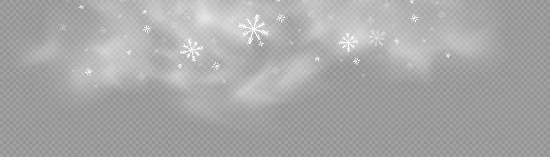 nieve y viento. elemento decorativo degradado blanco.ilustración vectorial. invierno y nieve con niebla. viento y niebla. vector