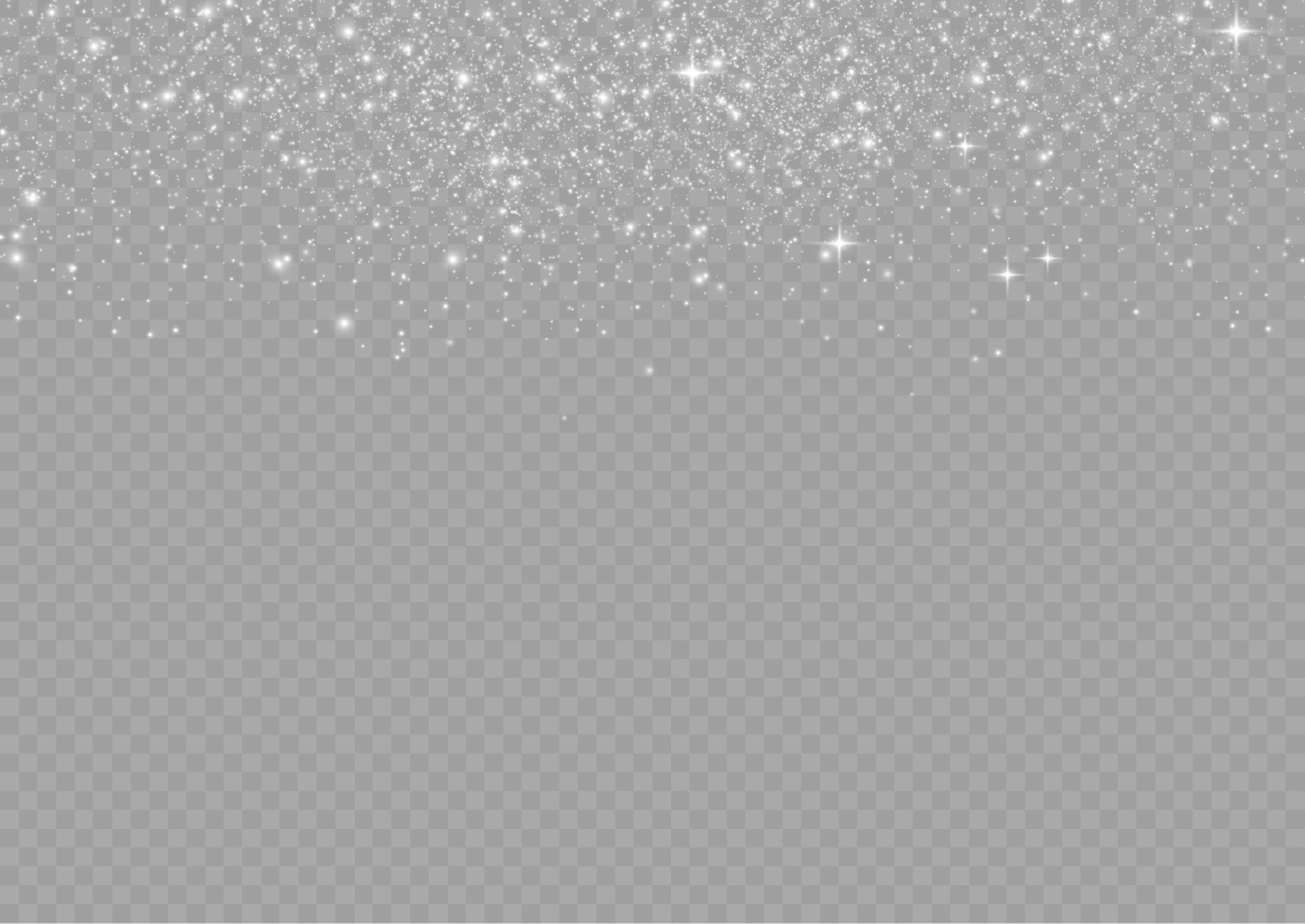 White Sparks Glitter Special Light Effect Vector Sparkles Christmas